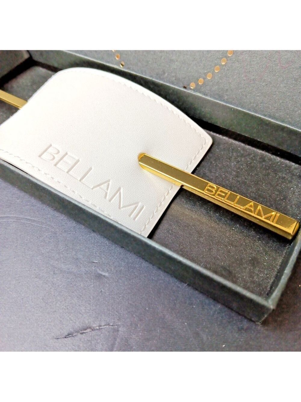 Bellami Hair Pin Hairpin Bobby Pin Gold Color With Case
